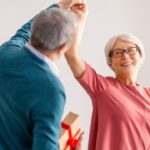 mature couple dancing