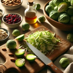 Lemon-Thyme Chicken with Shaved Brussels Sprouts