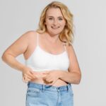 Body Positive Woman on Grey Background